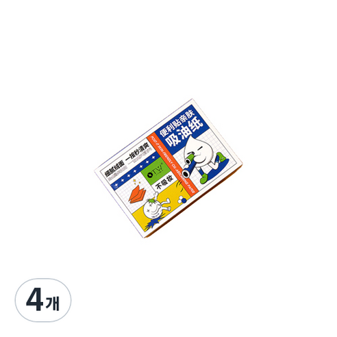 미니맥시 오일 컨트롤 마 기름종이 블루, 100개입, 4개