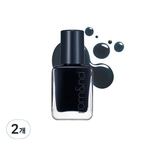 롬앤 무드 페블 네일, 10 더스크 네이비, 7ml, 2개
