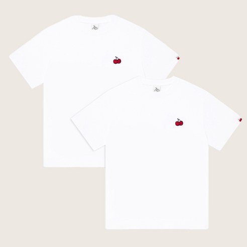 키르시 SMALL DOODLE CHERRY KH 반팔 티셔츠 2p