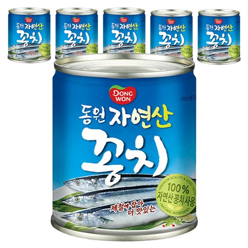 동원 꽁치 원터치 통조림, 230g, 6개