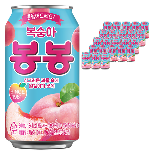 해태htb 복숭아 봉봉