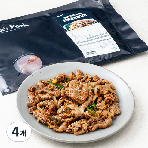 빌라스포크 건강한 마음으로 만든 한돈 간장불고기, 400g, 4개