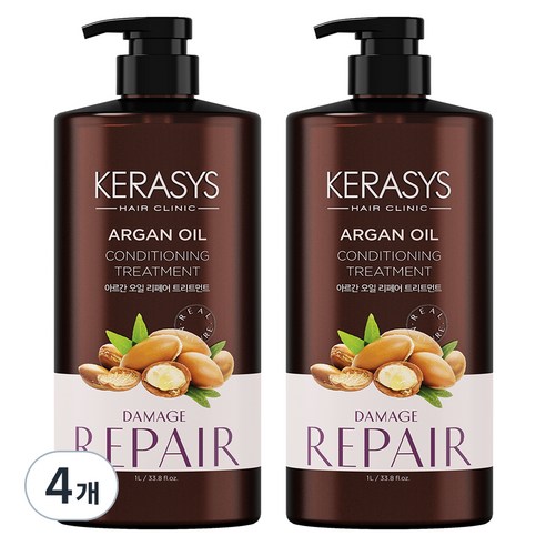 케라시스 아르간 오일 헤어 트리트먼트, 1L, 4개