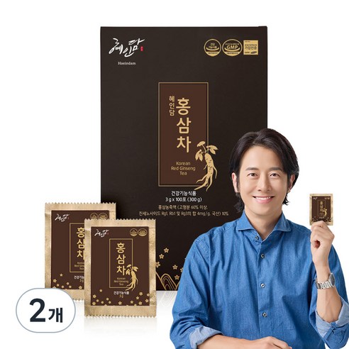 혜인담 홍삼차 + 쇼핑백, 300g, 2개