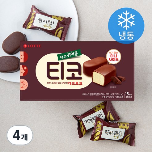롯데웰푸드 티코 다크초코 아이스크림 (냉동)