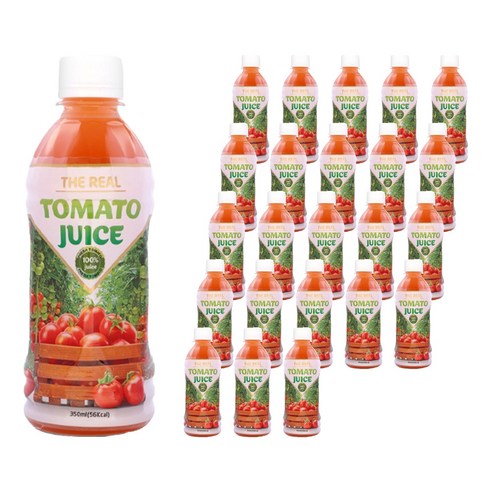 파모빗 찐 토마토 착즙 주스, 350ml, 24개