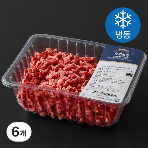 굿미트찹 호주산 우앞다리 다짐육 (냉동), 700g, 6개