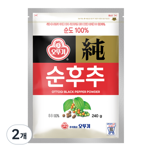 오뚜기 순후추, 240g, 2개