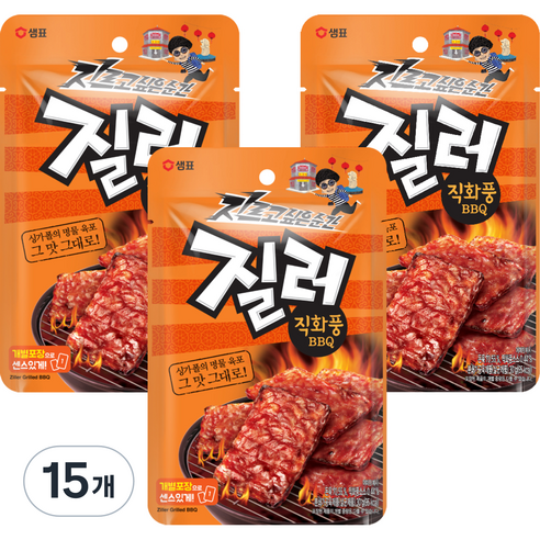 질러 직화풍 비비큐 육포, 30g, 15개