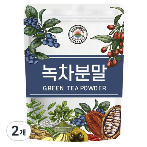 해나식품 녹차 가루, 300g, 1개입, 2개