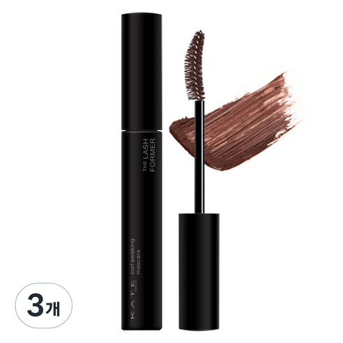 케이트 컬 어웨이킹 마스카라 5.5g, BR-1 브라운, BR-1 브라운, 3개