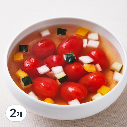 정미경키친 토마토 오이냉국, 320g, 2개