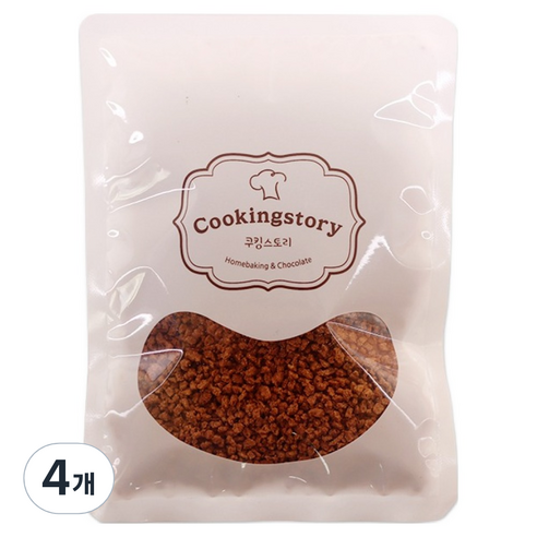 쿠킹스토리 크런키 쿠키, 100g, 4개