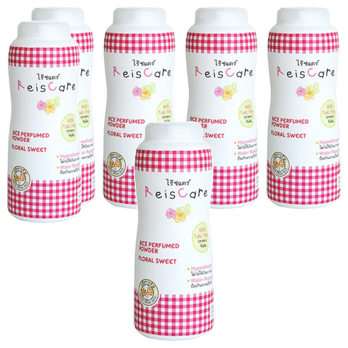 라이스케어 베이비 파우더 플로럴 스위트향, 150g, 6개