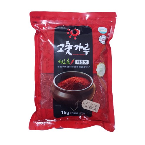 해오름 굵은 고춧가루 매운맛, 1kg, 2개