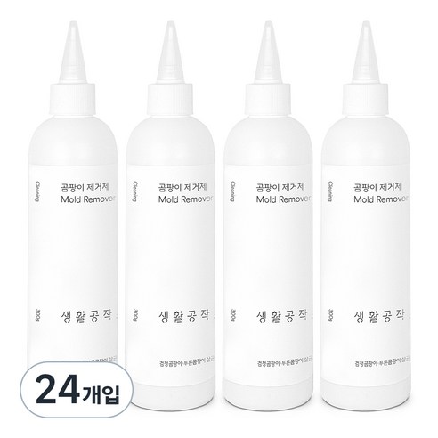생활공작소 곰팡이제거제, 300ml, 24개