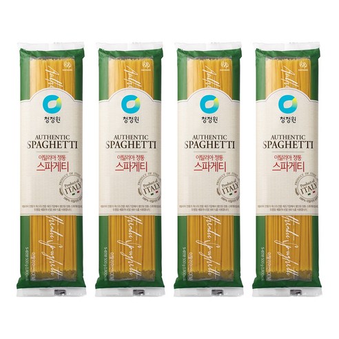 청정원 이탈리아 정통 스파게티면, 500g, 4개