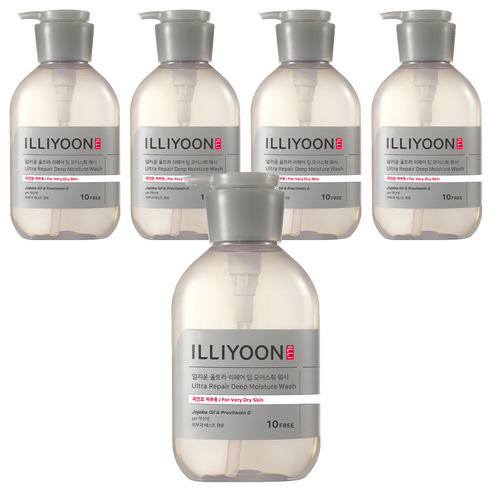 일리윤 울트라 리페어 딥 모이스춰 바디워시, 500ml, 5개
