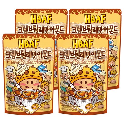 바프 크렘브륄레맛 아몬드, 190g, 4개