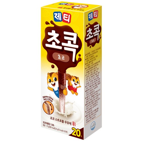 제티 초콕 초코렛맛, 3.6g, 20개입, 3개