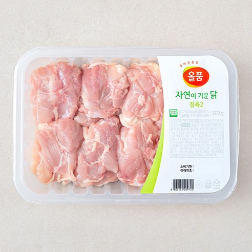 냉장 자연방사 무항생제 닭 다리살 600g, 1팩 – 올품 인증 
축산/계란