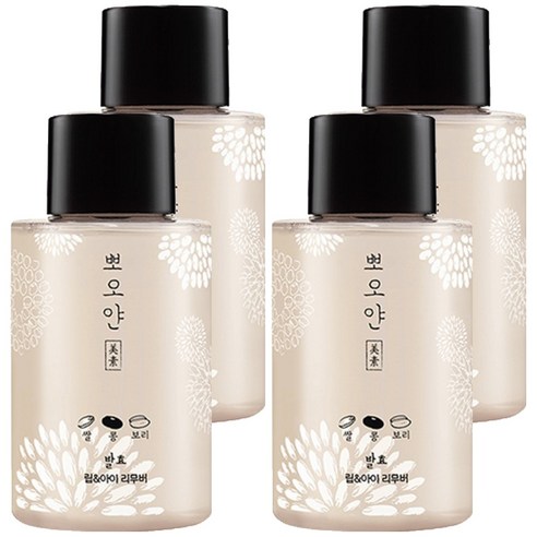 뽀오얀 미소 발효 립 앤 아이 리무버, 120ml, 4개