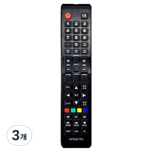 와이드뷰 익스코리아 전용 중소기업 TV 리모컨 1 E 리모컨, 3개
