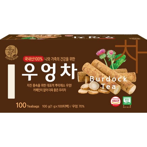 우리차 우엉차, 1g, 100개입, 1개