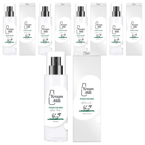 크림밀크 단백질 헤어 미스트 화이트머스크향, 5개, 105ml