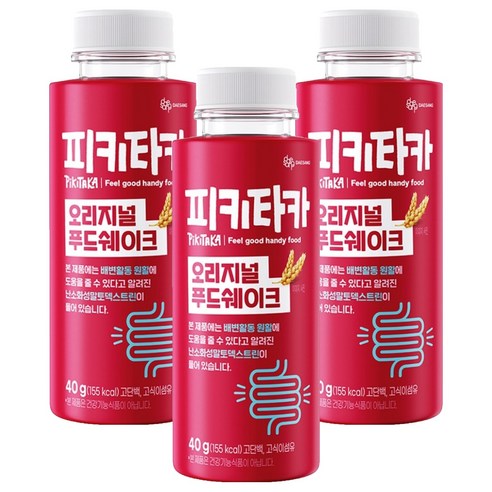 피키타카 대상 오리지널 푸드쉐이크, 40g, 3개