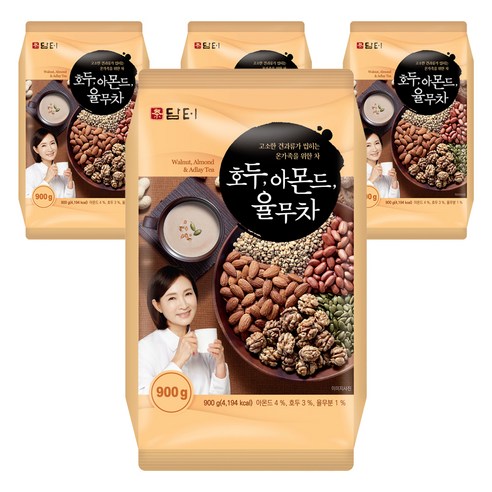 담터 호두아몬드 율무차, 900g, 1개입, 4개