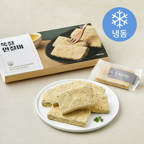 떡편 쑥찰 인절미 (냉동), 45g, 1개, 6개입