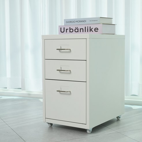 좁은 공간, 맥시멀 라이프? 깔끔하게 정리하는 마법, 하비티 철제 서랍장! 책상서랍