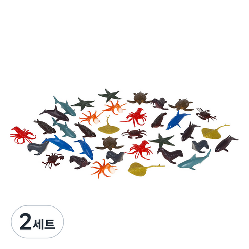 캐스비동물왕국 해양 피규어 12종 x 3p 세트, 2세트