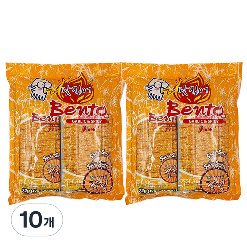벤토 맛징어 갈릭앤스파이시 12g x 6p, 72g, 10개