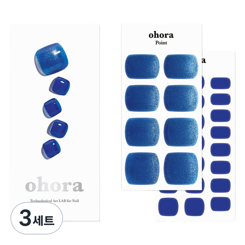 오호라 P 나디아 페디 세트, 블루, 3세트
