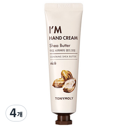 토니모리 아임 핸드크림 시어버터, 30ml, 4개