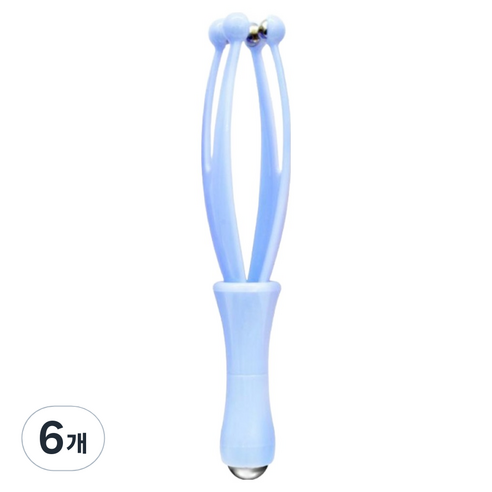 손 마사지 지압봉, 6개, 블루