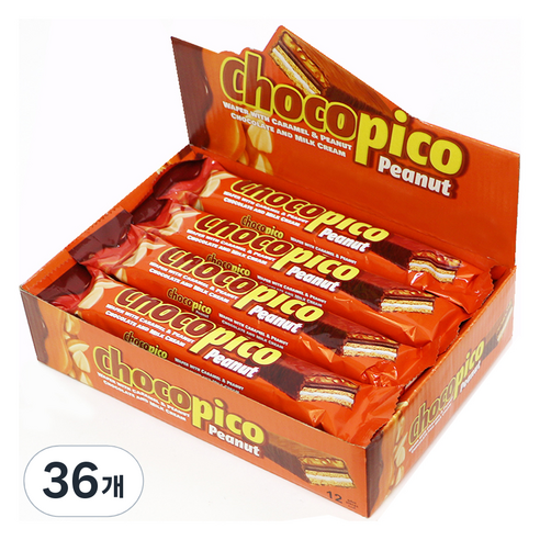 초코피코 피넛 초코바, 36개, 55g