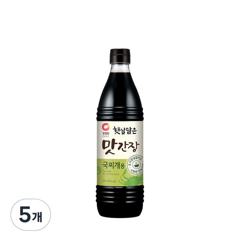 청정원 햇살담은 맛간장 국찌개용, 840ml, 5개