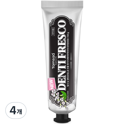 탐사 뉴 덴티프레스코 오리지널 민트향 잇몸 치석케어 치약, 100g, 4개