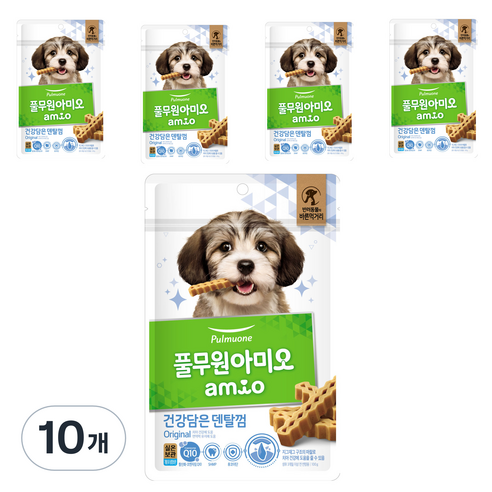 풀무원아미오 건강담은 간식 덴탈껌, 오리지널, 100g, 10개