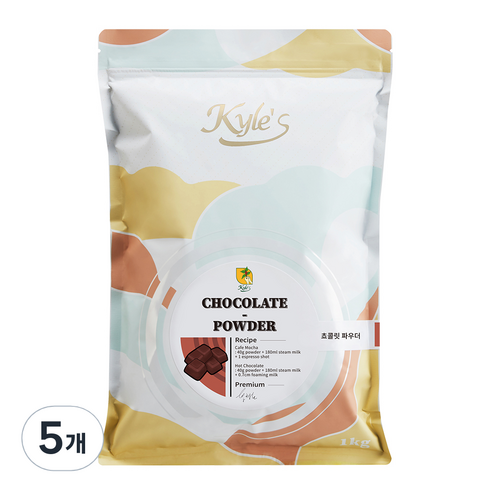 카일스 쵸콜릿 파우더, 1kg, 1개입, 5개