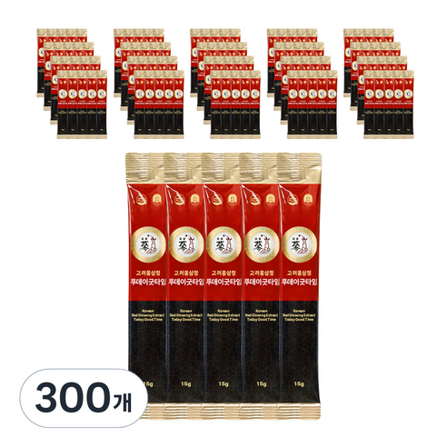 풍년보감 고려홍삼정 투데이굿타임 홍삼스틱 벌크포장 1500g, 15g, 300개
