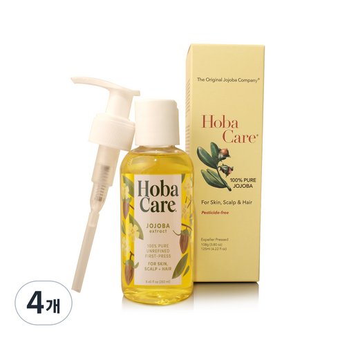 더호호바컴퍼니 호호바 오일, 125ml, 4개