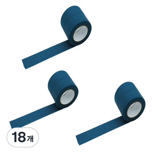 만들하비 컬러 종이 마스킹 테이프 2cm x 13m, 네이비, 18개