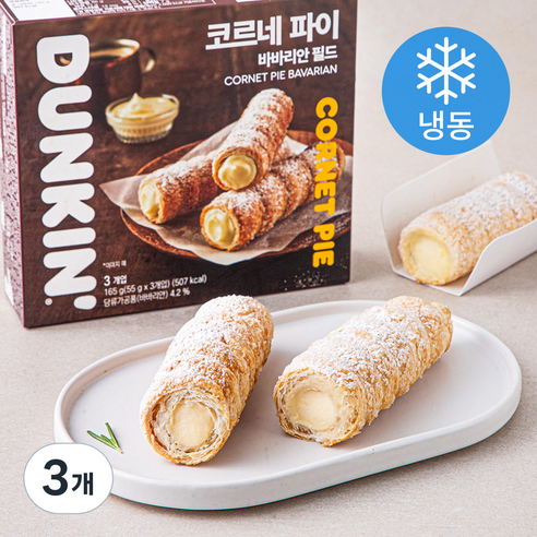 던킨도너츠 코르네 파이 바바리안 필드 (냉동), 55g, 3개입, 3개