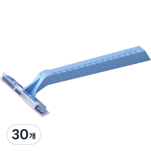 블루마켓 일회용 수동 이중 면도기 블루, 1개입, 30개