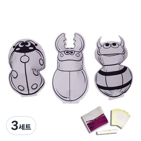 컬러룬 곤충 만들기 세트, A세트, 3세트