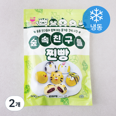 세미원 숲속친구들 찐빵 (냉동), 25g, 20개입, 2개